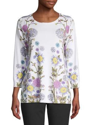 Joseph A Floral Long-sleeve Pullover