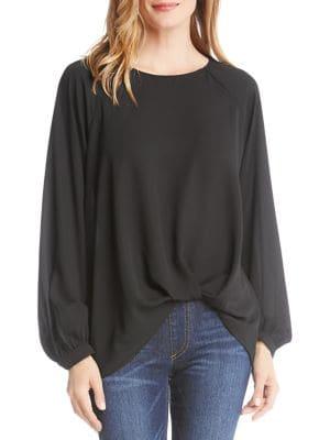 Karen Kane Long-sleeve Twist Hem Top