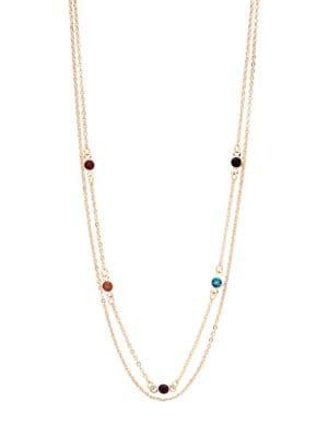 Design Lab 2-row Goldtone Nested Choker Necklace
