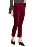 Nic+zoe Velvet Side Zip Pants