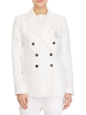 Lauren Ralph Lauren Classic Linen Double-breasted Jacket