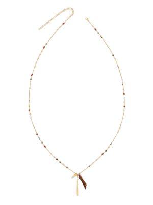 Chan Luu Quartz, Red Jasper & 18k Sterling Silver Necklace