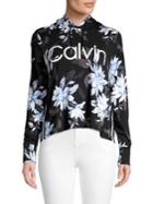 Calvin Klein Performance Floral Long-sleeve Hoodie