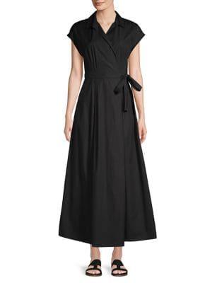 Max Mara Pleated Wrap Dress