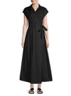 Max Mara Pleated Wrap Dress