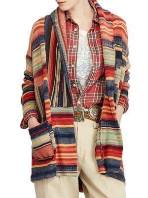 Polo Ralph Lauren Printed Linen-blend Sweater