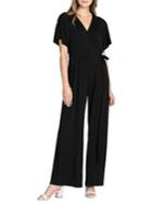 Nic+zoe Pleated Tie-waist Wide-leg Jumpsuit