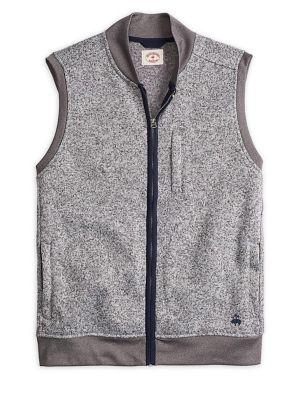 Brooks Brothers Red Fleece Full-zip Fleece Vest