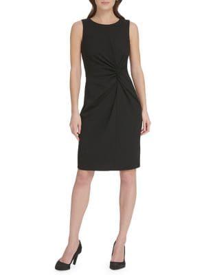 Donna Karan Side Twist Sheath Dress