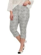 Addition Elle Michel Studio Plus Printed Cropped Pants