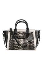 Coach Swagger Snakeskin Leather Satchel