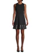 Michael Michael Kors Petite Mixed-media A-line Dress