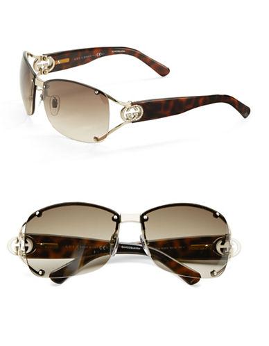 Gucci Open Temple Oval Sunglasses