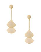 Lucky Brand Goldtone Fan Drop Earring