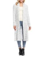 Karen Kane Brushed Rib Contrast Duster