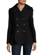 Calvin Klein Petite Military Double Breasted Coat