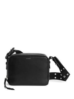 Allsaints Sid Leather Convertible Crossbody Bag