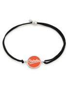 Alex And Ani Baltimore Orioles Sterling Silver Kindred Cord Charm Bracelet