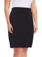 Vince Camuto Plus ??ull-on Stretch Pencil Skirt