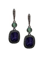 Givenchy Swarovski Crystal And Stellux Crystal Drop Earrings