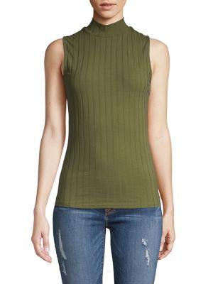 Love And Joy Ribbed Cotton Blend Top