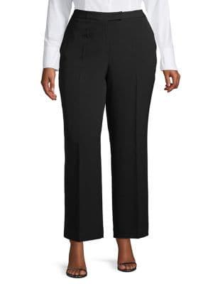 Kasper Plus Straight-leg Dress Pants
