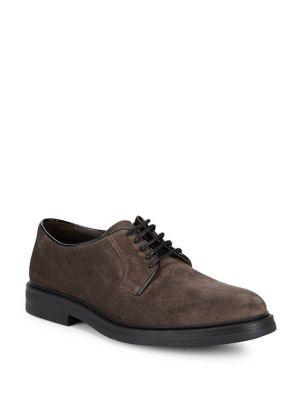 A. Testoni Lace-up Leather Derby Shoes