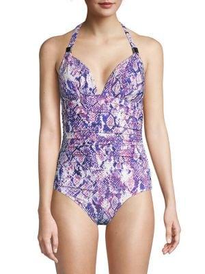 Calvin Klein One-piece Printed Swimsuit
