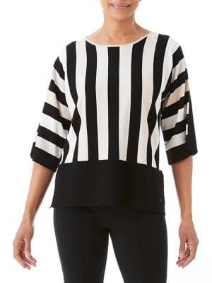 Olsen Vertical Stripe Sweater