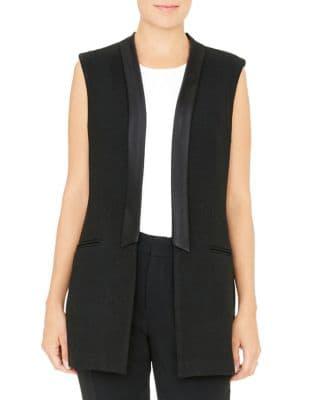 Gravitas Marie Satin-collar Vest