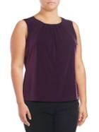 Calvin Klein Plus Casual Pleated Camisole