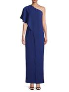 Adrianna Papell One Shoulder Column Gown