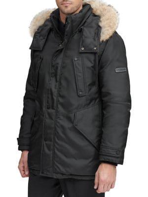 Marc New York Lafayette Regular-fit Coyote Fur-trimmed Parka