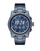 Michael Kors Access Grayson Blue Ip Touchscreen Bracelet Smart Watch