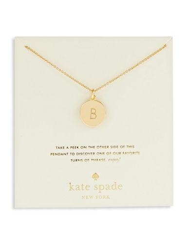 Kate Spade New York Engraved Letter B Pendant Necklace