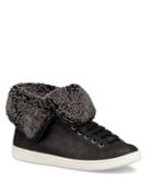 Ugg Starlyn Leather And Shearling High-top Sneakers