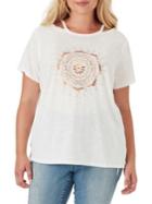 Jessica Simpson Plus Marcia Cut-out Neckline Tee