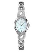 Seiko Ladies Crystal Jewelry Stainless Steel And Swarovski Crystal Bracelet Watch