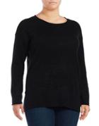 Lord & Taylor Plus Relaxed Cashmere Pullover