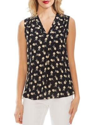 Vince Camuto Oasis Floral V-neck Top