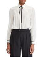 Polo Ralph Lauren Neck-tie Silk Button-down Shirt