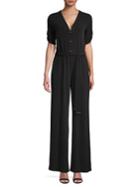 Michael Michael Kors V-neck Belted Jumpsuit
