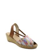 Andre Assous Dainty Fabric Espadrille Wedge Sandals