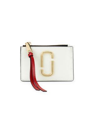 Marc Jacobs Top Zip Leather Wallet
