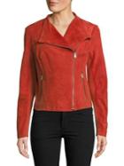 Andrew Marc Suede Moto Jacket