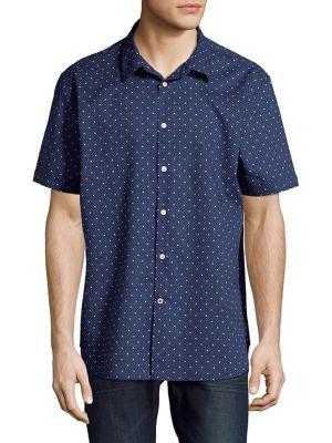 John Varvatos Star U.s.a. Cuffed Short Sleeve Shirt
