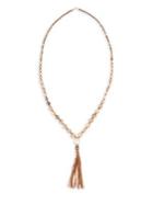 Chan Luu 13-15mm White Baroque Akoya Pearl, Mother-of-pearl, Multi-stone And Sterling Silver Necklace