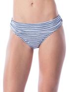 Lauren Ralph Lauren Ruched Stripe Swim Bottoms