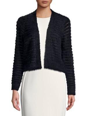 Calvin Klein Fluffly Long Sleeve Cropped Sweater