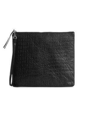 Day And Mood Bree Textured Leather Clutch